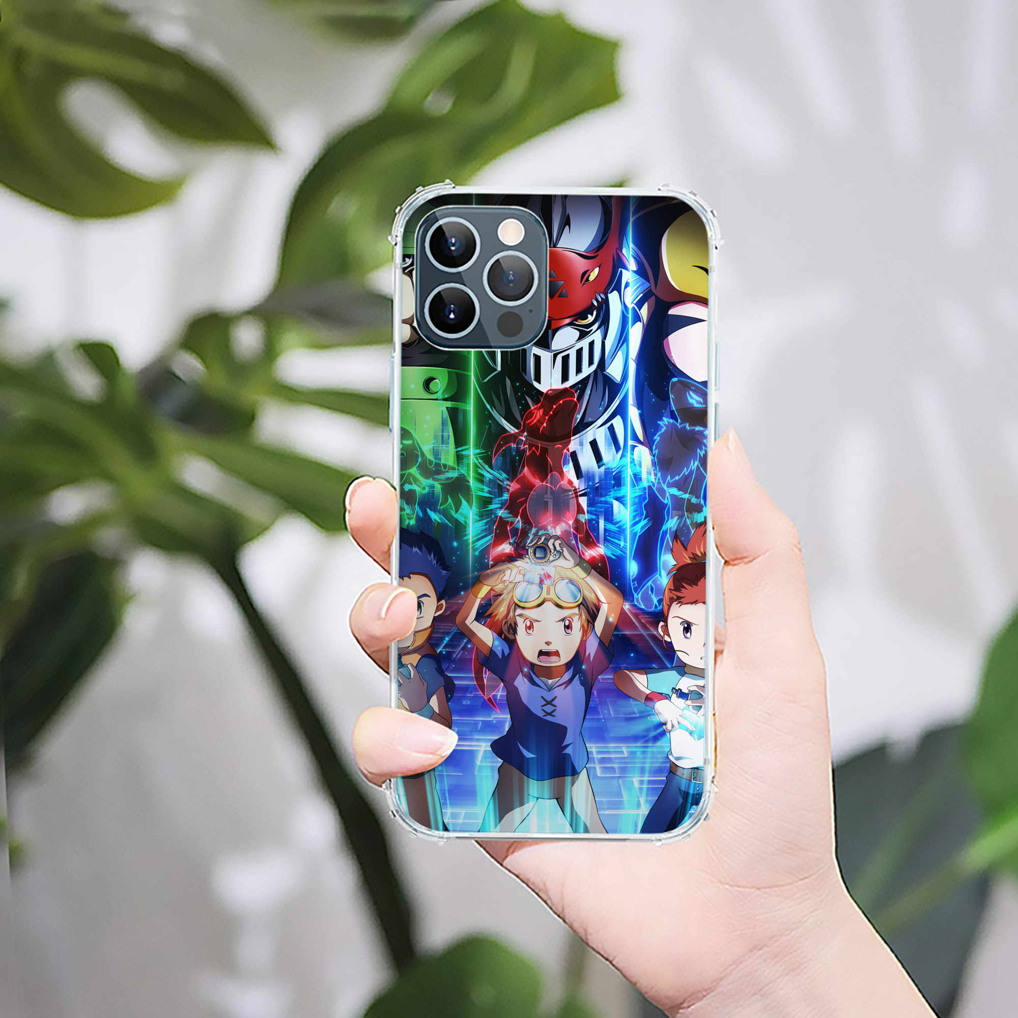 （画像用） Digimon デジタルモンスター/デジモン 【iPhone 12シリーズ対応】透明スマホケース（クリアソフトケース）